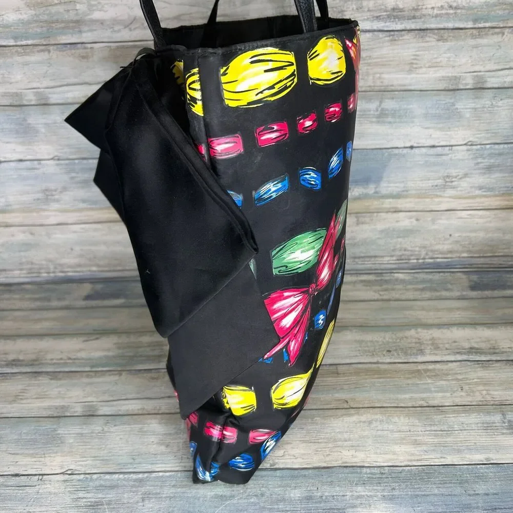 Brighton Tote Bag‎ Take a Beau Black Large Bow Shopper Handbag Purse